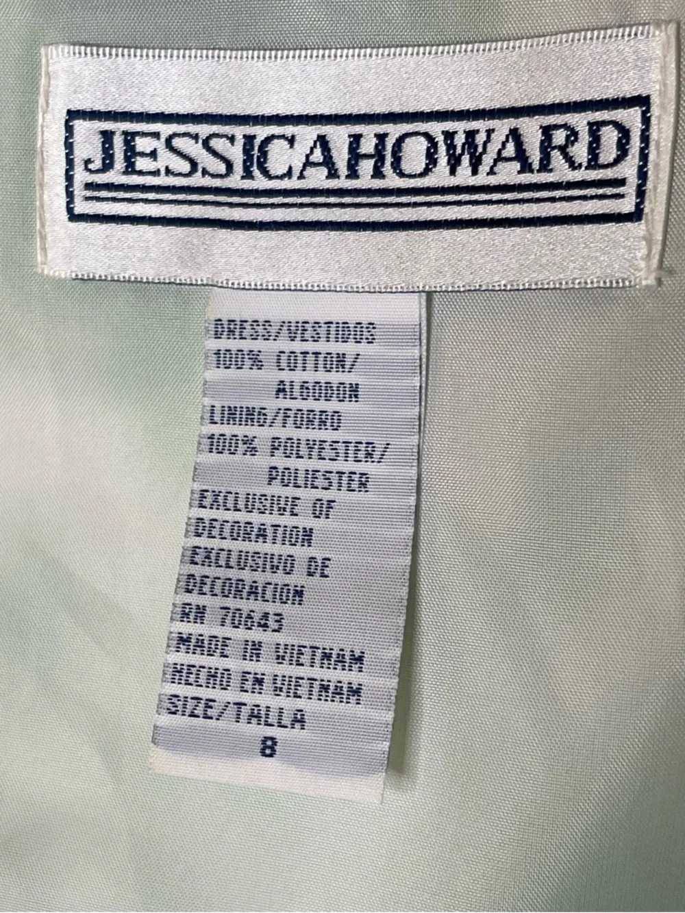 Jessica Howard Vintage Summer Dress Sz 8 - Picture 4 of 4